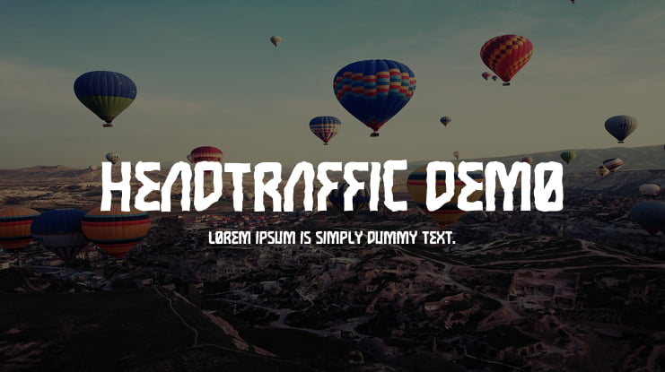 Headtraffic DEMO Font