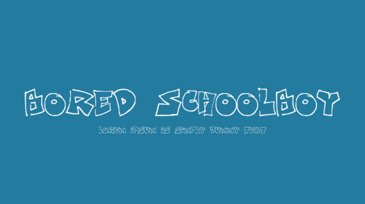 Bored Schoolboy Font