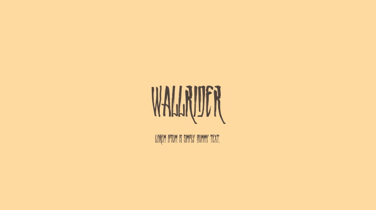 WALLRIDER Font