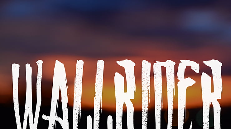 WALLRIDER Font