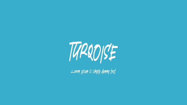 TURQOISE Font