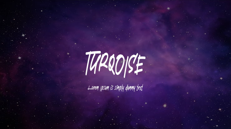 TURQOISE Font