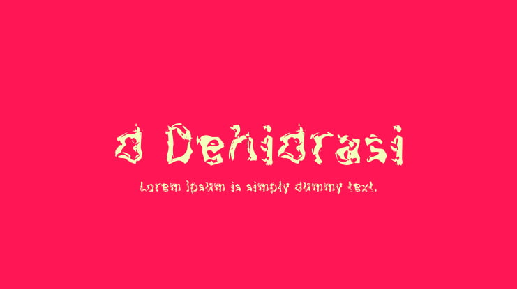 d Dehidrasi Font