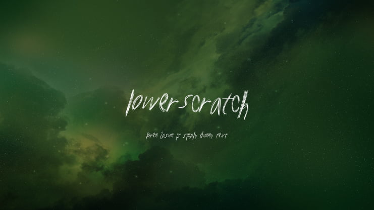 LowerScratch Font