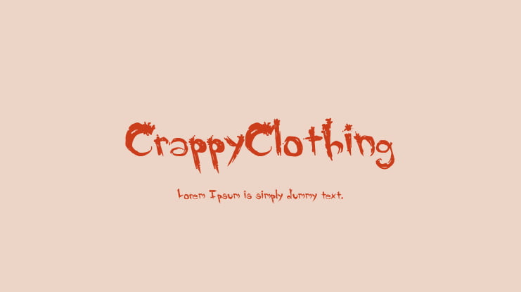 CrappyClothing Font