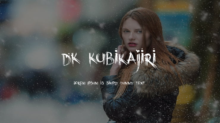 DK Kubikajiri Font