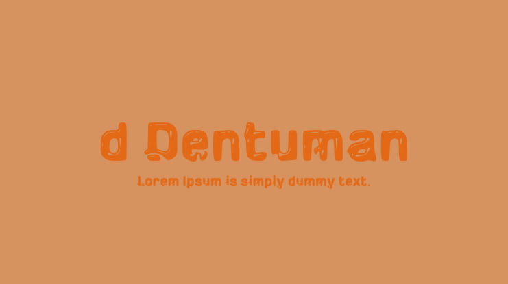 d Dentuman Font