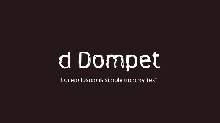 d Dompet Font