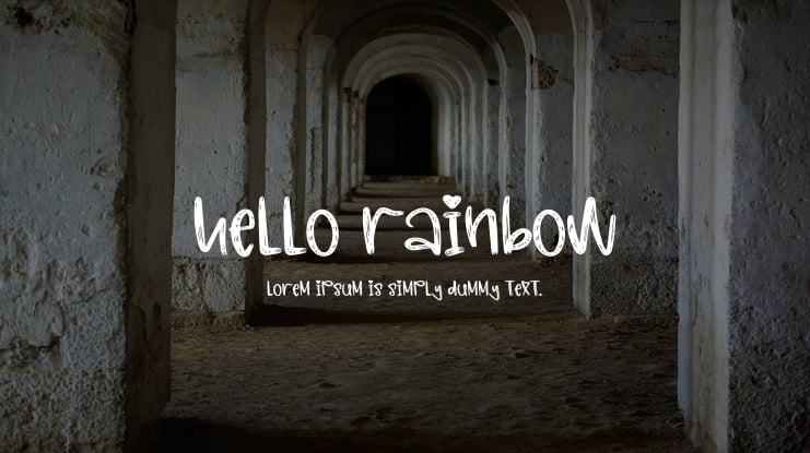 Hello Rainbow Font