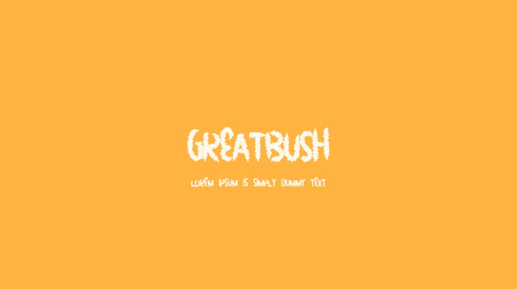 GreatBush Font