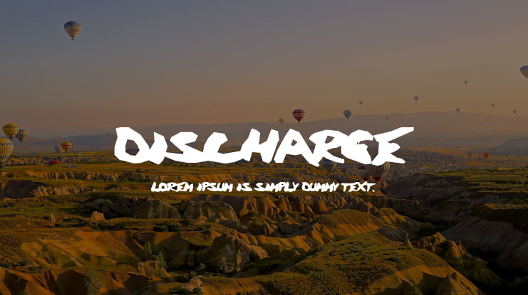 Discharge Font