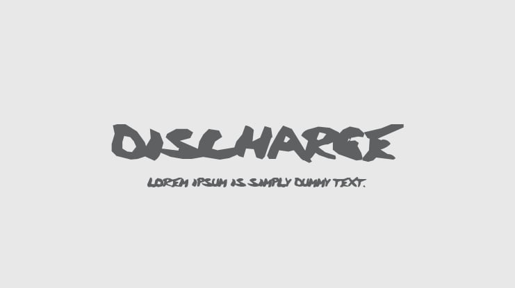 Discharge Font