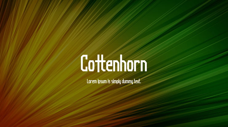 Cottenhorn Font