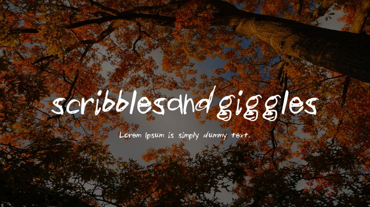 scribblesandgiggles Font