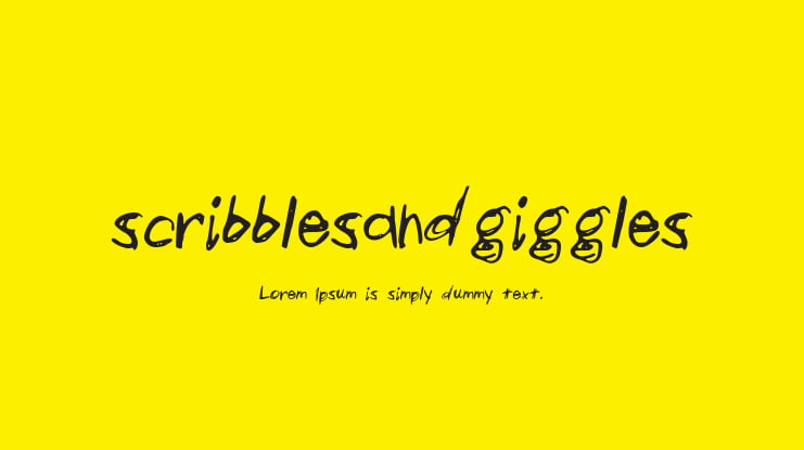 scribblesandgiggles Font