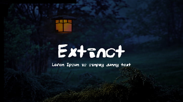 Extinct Font