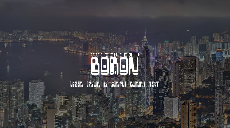 Boron Font