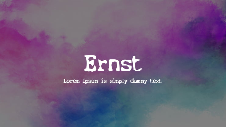 Ernst Font Family