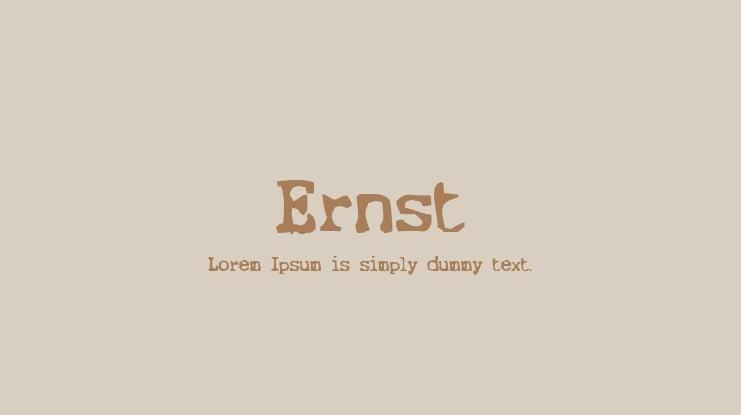 Ernst Font Family