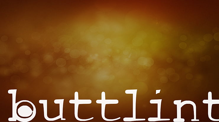 buttlint Font