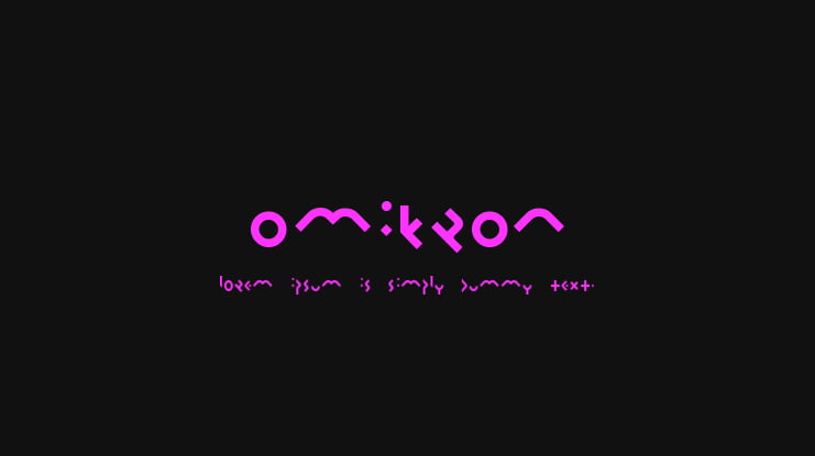 Omikron Font