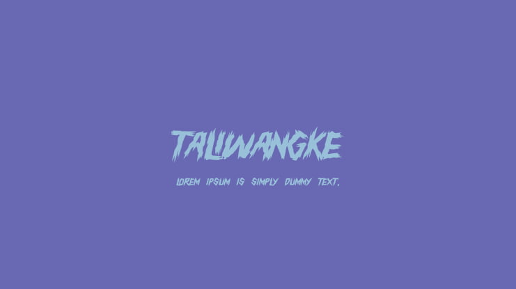 TALIWANGKE Font