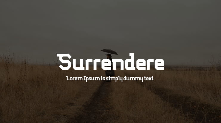 Surrendere Font