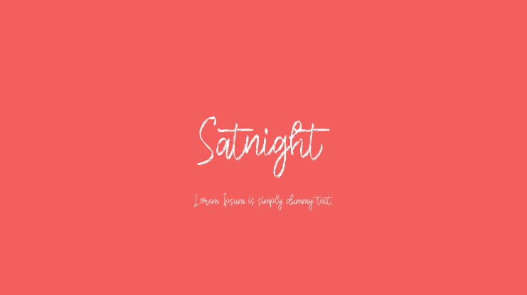 Satnight Font