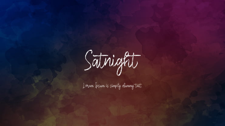 Satnight Font