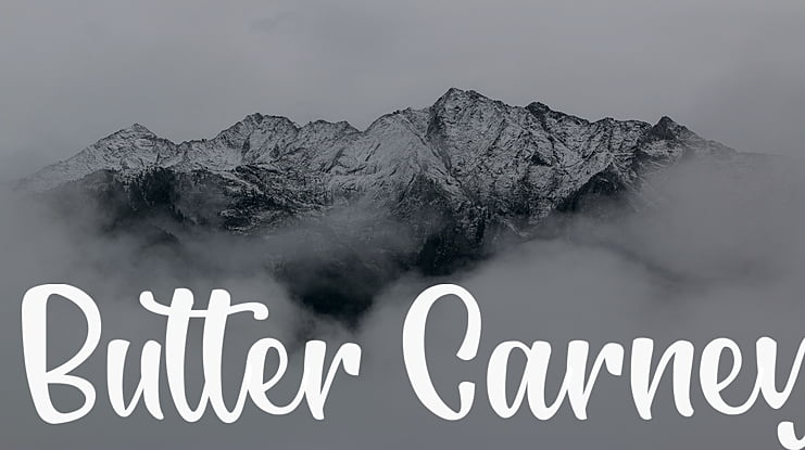 Butter Carney Font