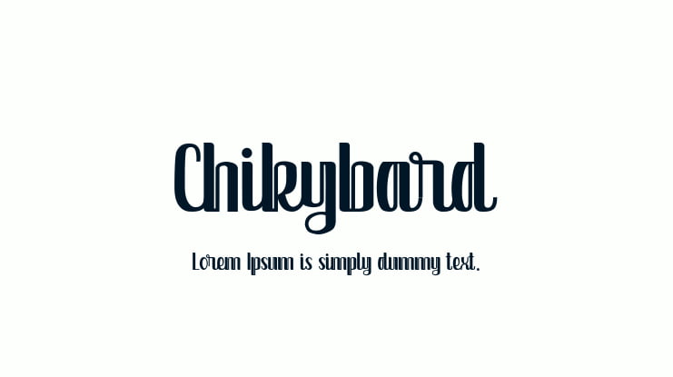 Chikybard Font