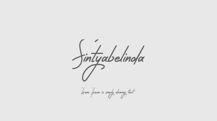 Sintyabelinda Font