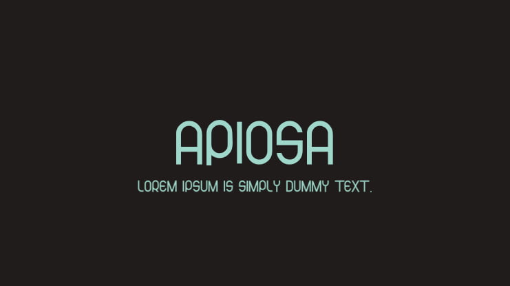 apiosa Font