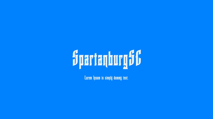 SpartanburgSC Font