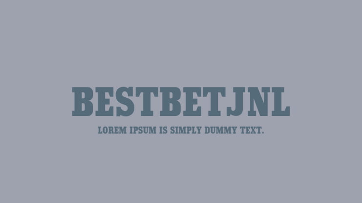 BestBetJNL Font