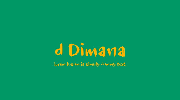 d Dimana Font