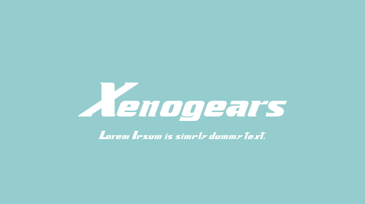 Xenogears Font