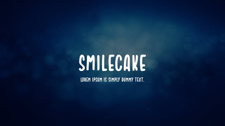 Smilecake Font