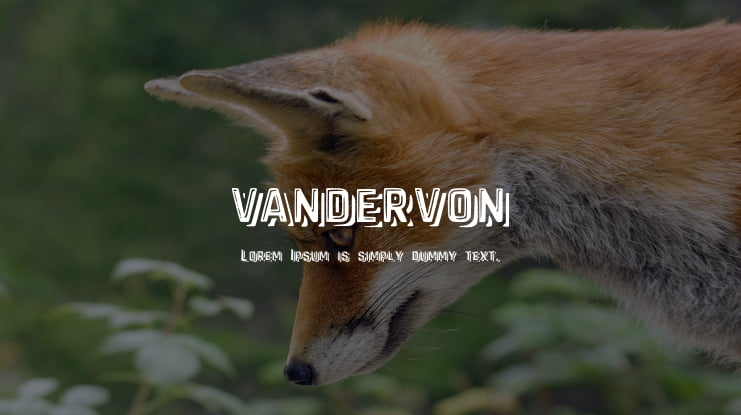 vandervon Font