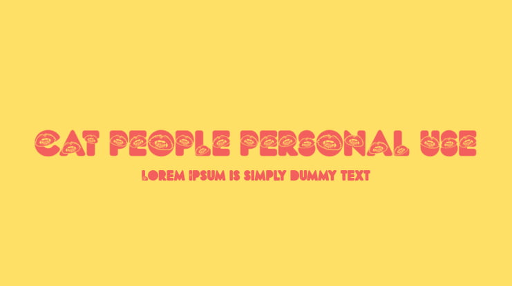 CAT PEOPLE PERSONAL USE Font