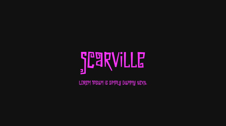 Scarville Font