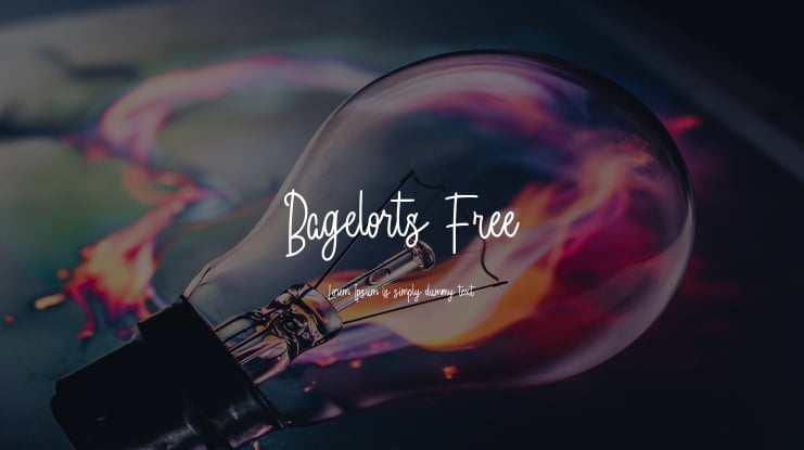 Bagelorts Free Font