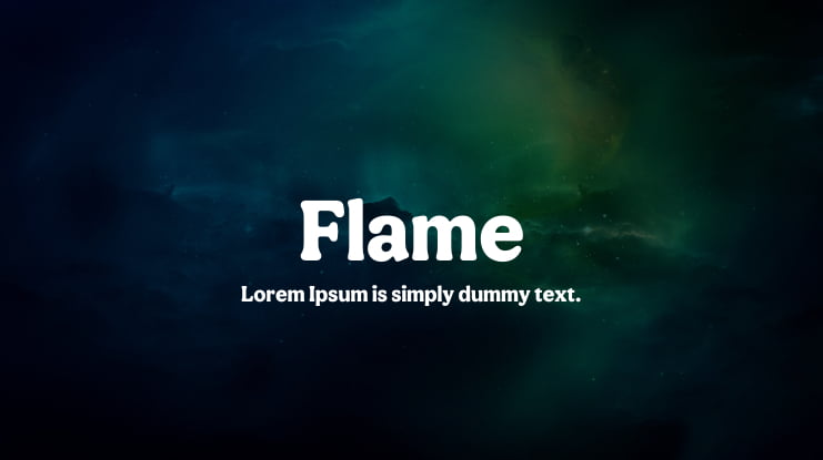 flame font