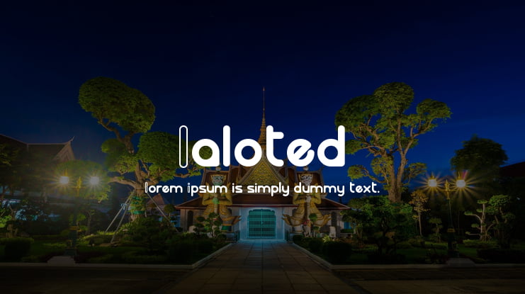 Laloted Font