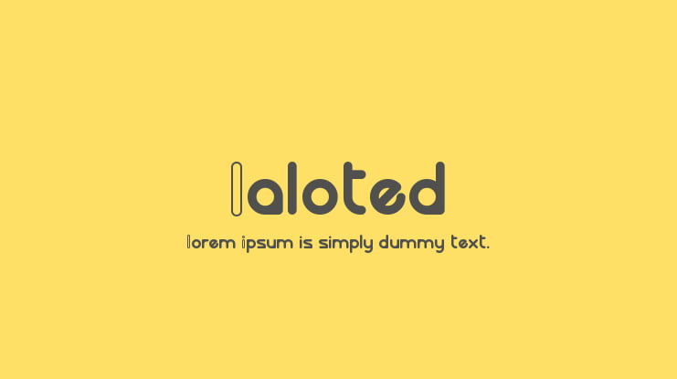 Laloted Font