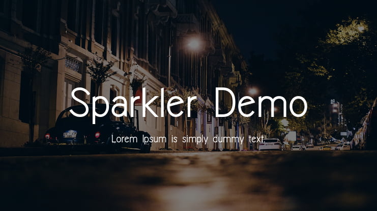 Sparkler-Demo Font