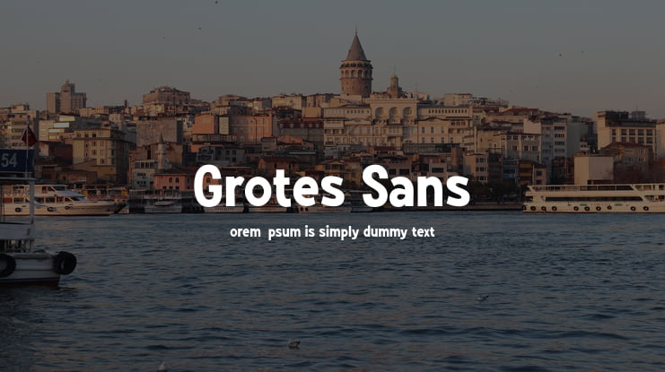 Grotes Sans DEMO Font