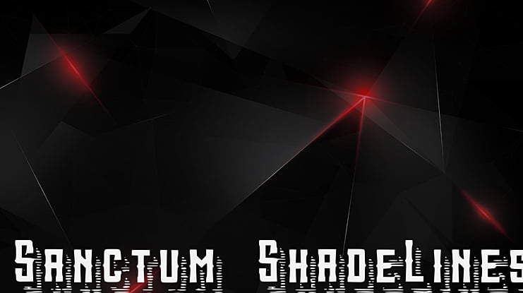 Sanctum_ShadeLines Font