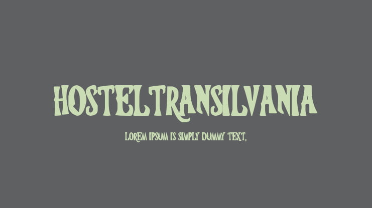 hosteltransilvania Font