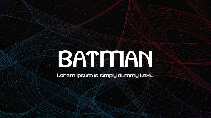 BATMAN Font : Download Free for Desktop & Webfont